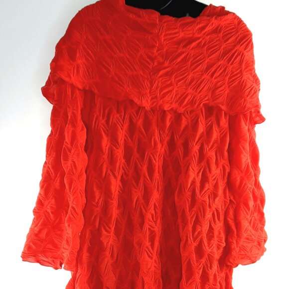 Plus Size 2x Red Seven Karat Long Sleeve Off Shoulder XLCollar  Party Dress - Picture 6 of 13